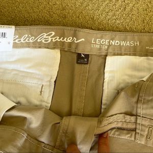Eddie Bauer Legend wash womens shorts in brand new condition. Tags on beige pair